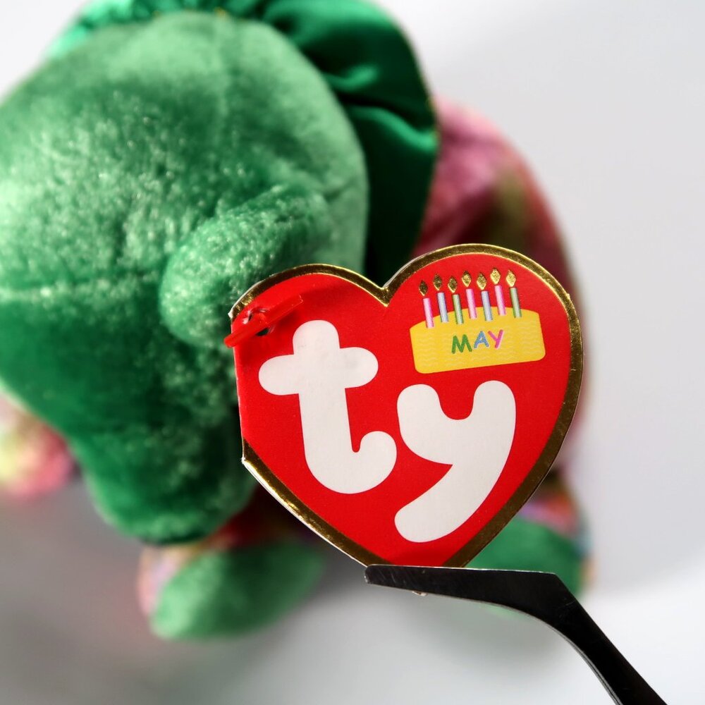 TY Beanie Baby - May Birthday‎ Bear (With Ruffles) | MWMT Mint Tags | Retired - Picture 11 of 16